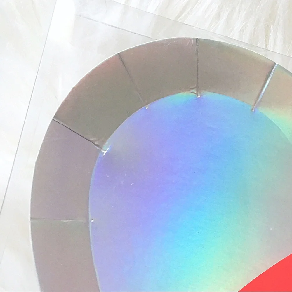 Meri Meri Heart Shaped Rainbow Paper Plates 8 ps